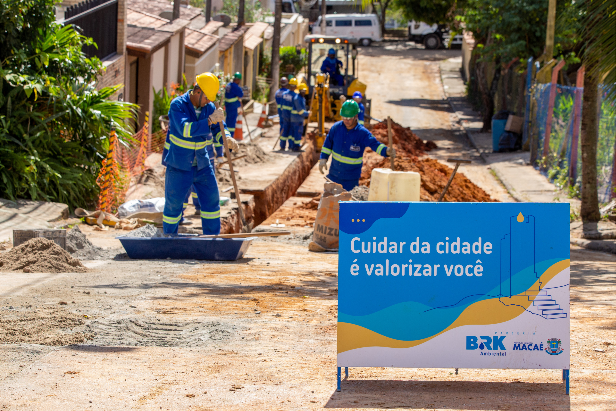 Bairro Cancela Preta, em Macaé-RJ, terá alteração no trânsito devido à obra da BRK