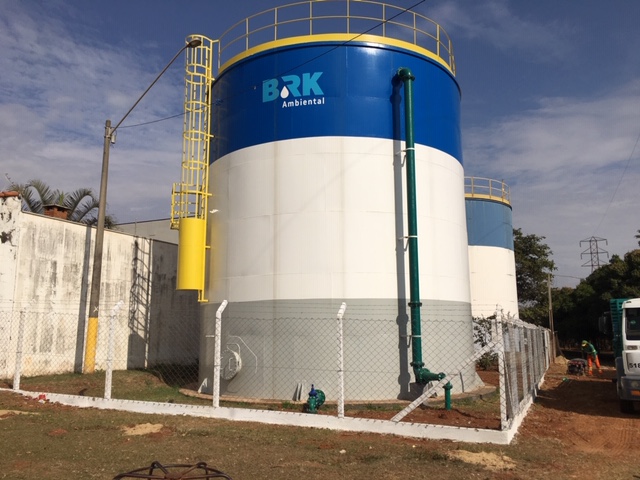 BRK realiza a limpeza preventiva de oito reservatórios de água tratada em Santa Gertrudes