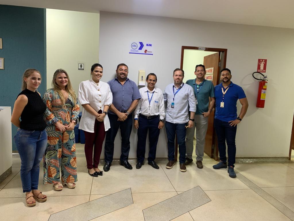 Entrega de placa a hemocentro
