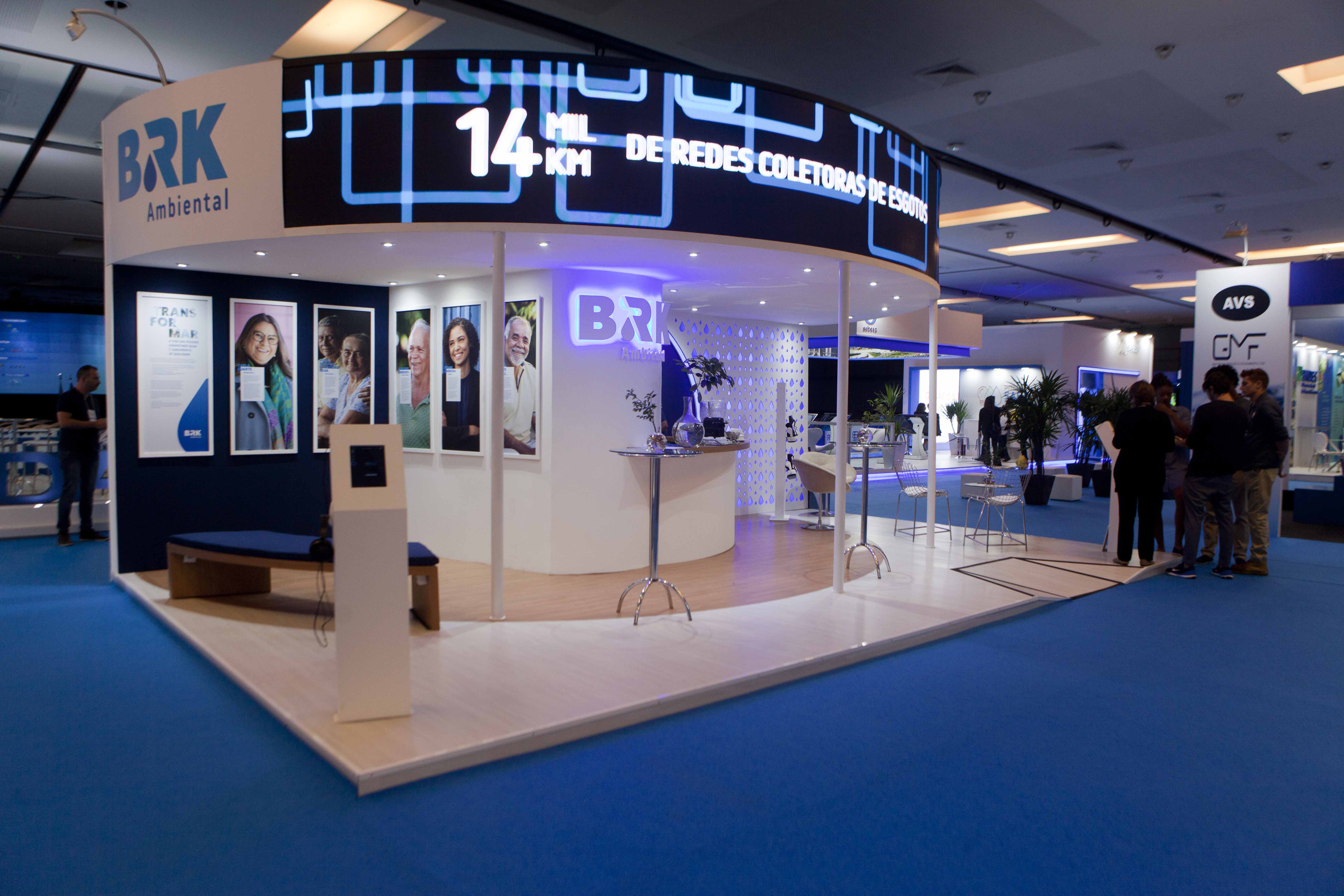 Estande da BRK Ambiental no Rio Water Week